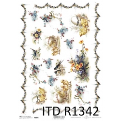 Papier ryżowy ITD A4 R1342, Wielkanoc